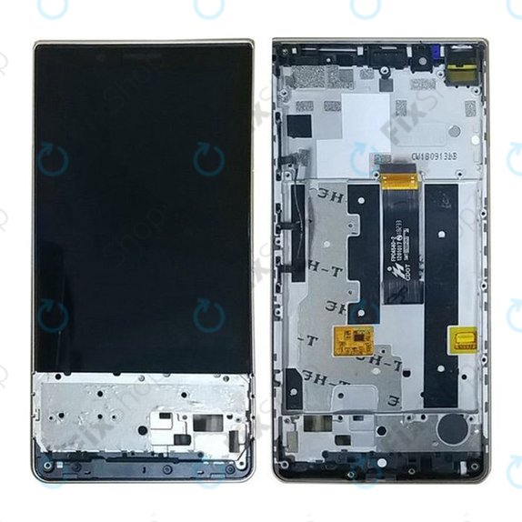Schermo per Blackberry Key2 LE, Black, Vetro touch con cornice