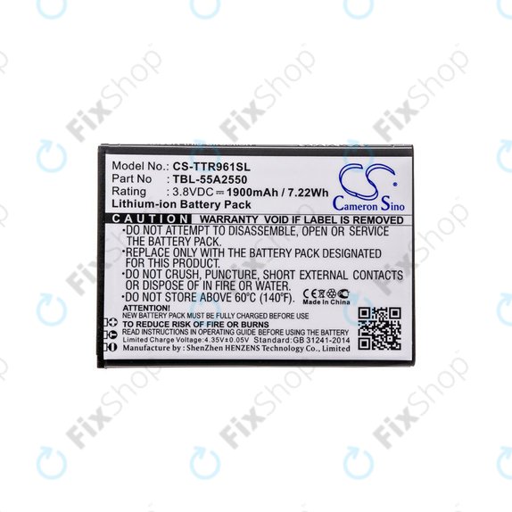 Batteria per TP-Link M7350, TBL-55A2550, Li-Ion, 1900mAh, 3.8V, HQ