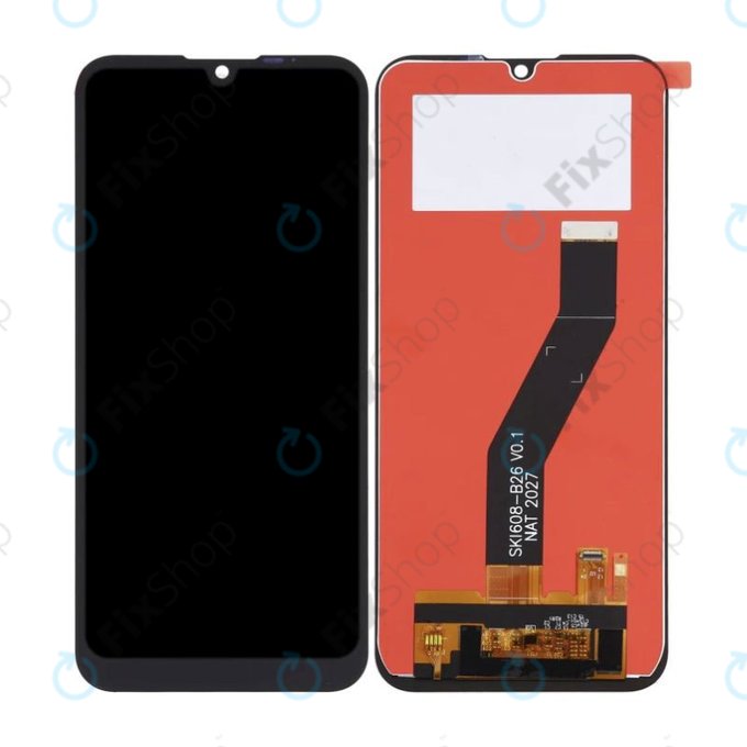 Schermo LCD per MotGoldla Moto E6s, Vetro touch senza cornice