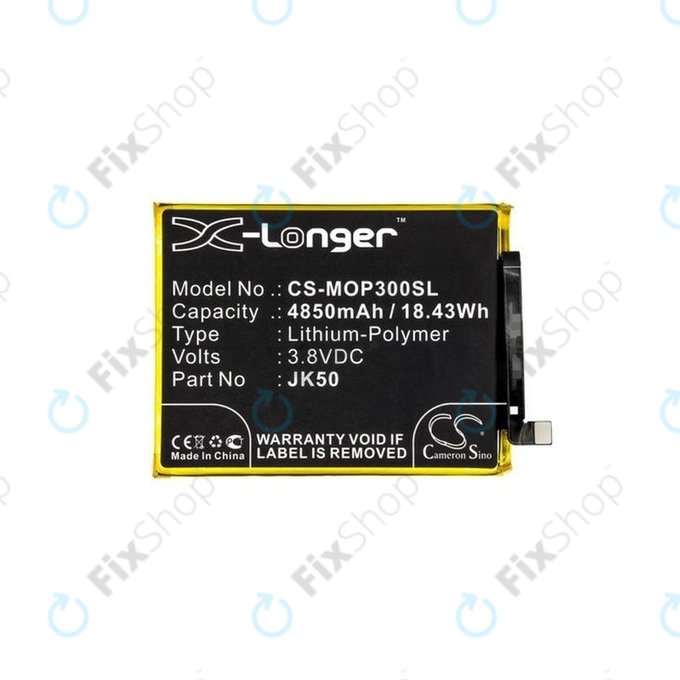 Batteria per Motorola Moto G7 Power, G8 Power Lite, G9 Play, G10, G20, G30, G50, G51, E7 Plus, E7, E7i Power, E30, E40, JK50, 4850mAh, HQ