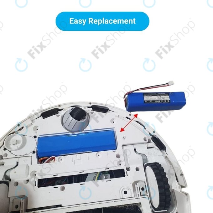 Batteria per Xiaomi Roidmi EVE Plus, Viomi, Lydsto, Proscenic, Tefal, XJT-2P4S-5200, Li-Ion, 5200mAh, 14.4V