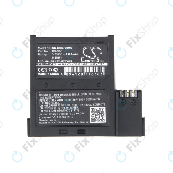 Batteria per AEE D33, magicae S50, S70, DS-S50, Li-Ion, 1500mAh, 3.7V, HQ
