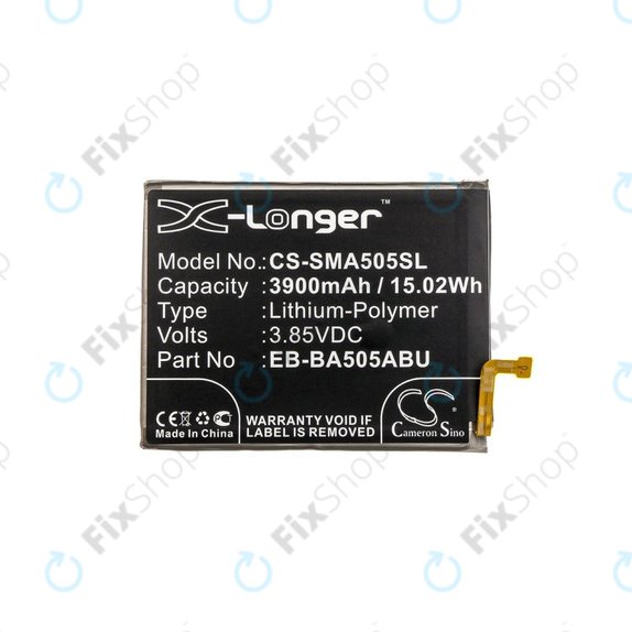 Batteria per Samsung A20 A205F, 3900mAh, Li-Pol, 3.85 V, EB-BA505ABN, HQ