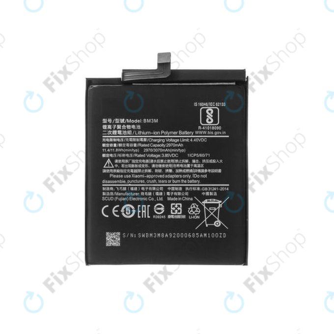 Batteria per Xiaomi Mi 9 SE, BM3M, 3070mAh