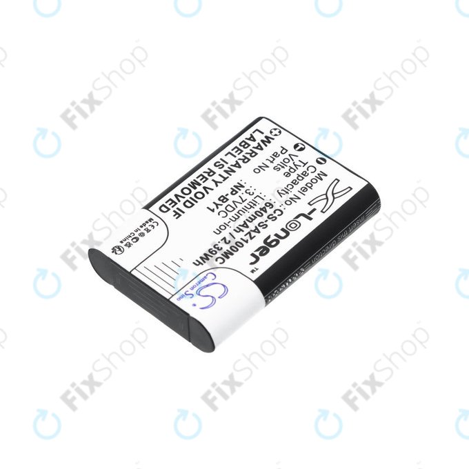 Batteria per Sony HDR-AZ1, NP-BY1, Li-Ion, 640mAh, 3.7V, HQ