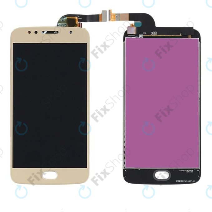 Schermo LCD per MotGoldla Moto G5S XT1794, Gold, Vetro touch senza cornice