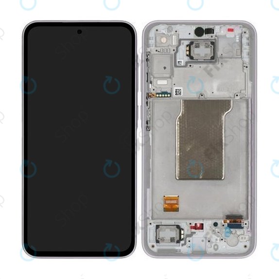 Schermo per Samsung A35 A356B, Awesome Lilac, Vetro touch con cornice