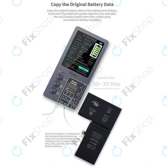 Programmatore True Tone, sensore di luminosità, vibrazione e tester batteria per iPhone 7 - 11 Pro Max, QianLi iCopy Plus 2.2