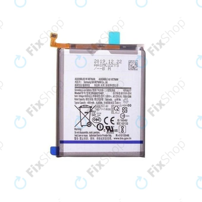 Batteria per Samsung A51 A515F, EB-BA515ABY, 4000mAh
