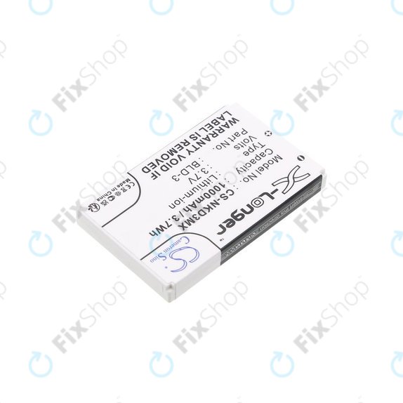 Batteria per Nokia 7250i, 6610, 6585, 6560, 6200, 6220, BLD-3, Li-Ion, 3.7V, 1000mAh, HQ