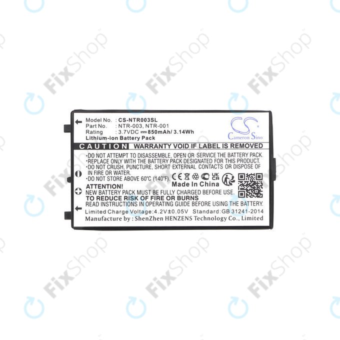 Batteria per Nintendo, NTR-003, Li-Ion, 850mAh, 3.7V, HQ