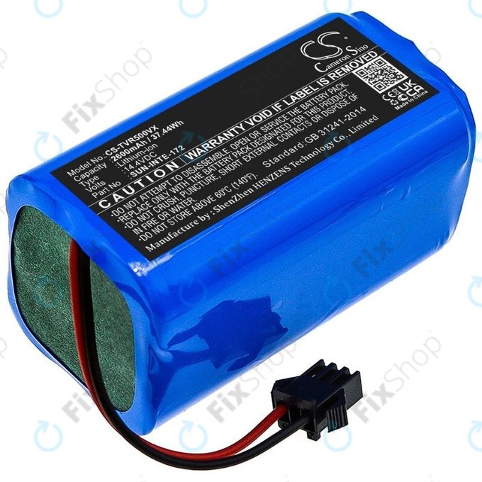 Batteria per Sencor SRV 9150WH, SRX-0911, SUN-INTE-172, Li-Ion, 2600mAh, 14.4V, HQ