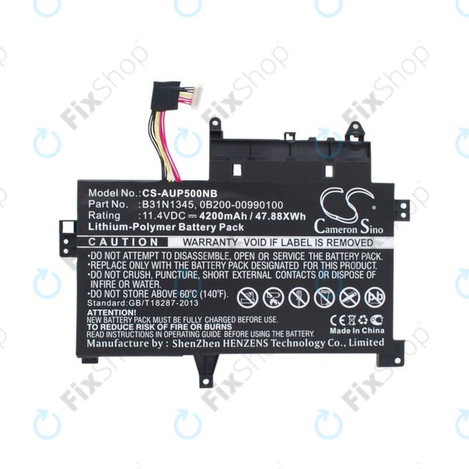 Batteria per Asus Transformer, B31N1345, Li-Pol, 4200mAh, 11.4V, HQ
