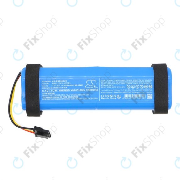 Batteria per Xiaomi RobGoldck Q5 Pro, Q5 Pro+, P10 Pro, BRR-2P4S-5200FL, Li-Ion, 6700mAh, 14.4V, HQ