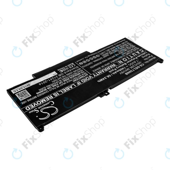 Batteria per Dell Latitude 13 7300, 14 7400, 05VC2M, Li-Pol, 7400mAh, 7.6V, HQ