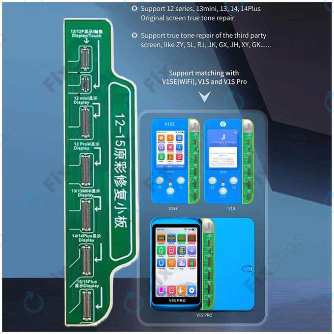 Scheda LCD per iPhone serie 12, 13, 14, 14 Plus, serie 15 ultima versione 2023, JC V1S, V1SE