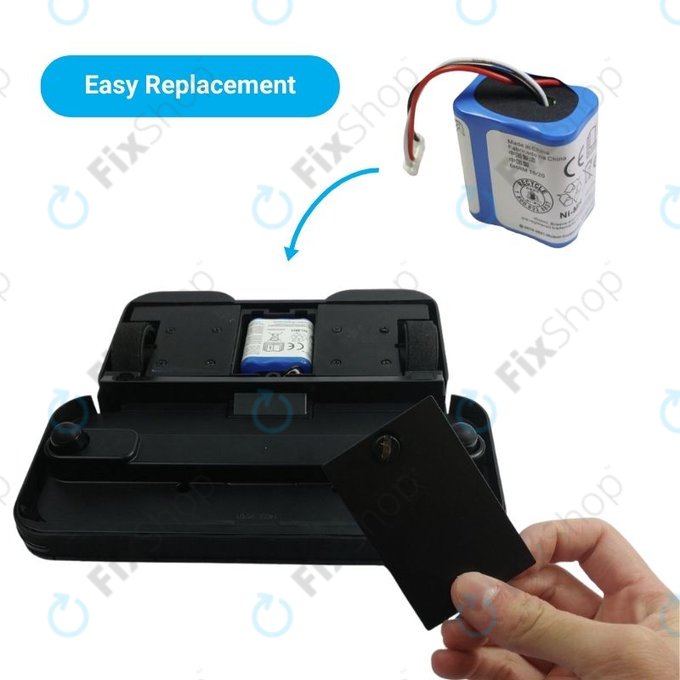 Batteria per iRobot Braava 2000, 300, 380, 380T, 381, 390, Mint 5200, Mint Plus 5200, Proscenic JOJO Professional, GPRHC202N026, 4409709, W206001001399, Ni-MH, 2500mAh, 7.2V