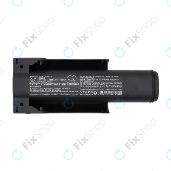 Batteria per Dyson WashG1 Wet Floor Cleaner, 452646, Li-Ion, 2350mAh, 14.8V, HQ