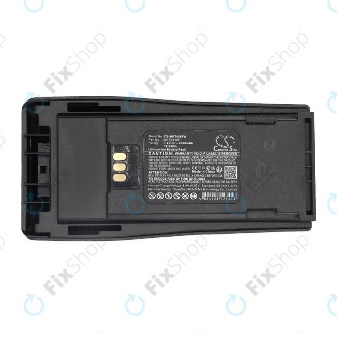 Batteria per Motorola CP, EP, GP, NNTN4496, Li-Ion, 2600mAh, 7.4V, HQ