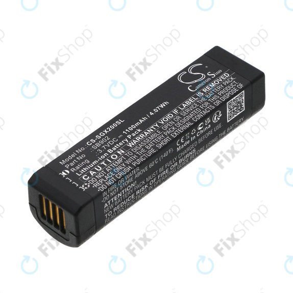 Batteria per Shure GLXD1, 2, MXW2, SB902, Li-Ion, 1100mAh, 3.7V, HQ
