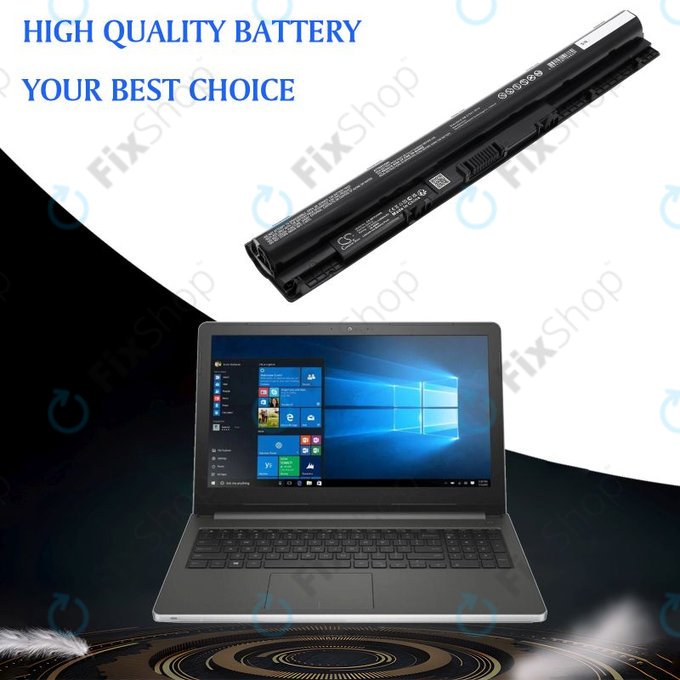 Batteria per Dell Inspiron 14, 15, 17, Vostro 14, 15, GXVJ3, Li-Ion, 2600mAh, 14.8V, HQ