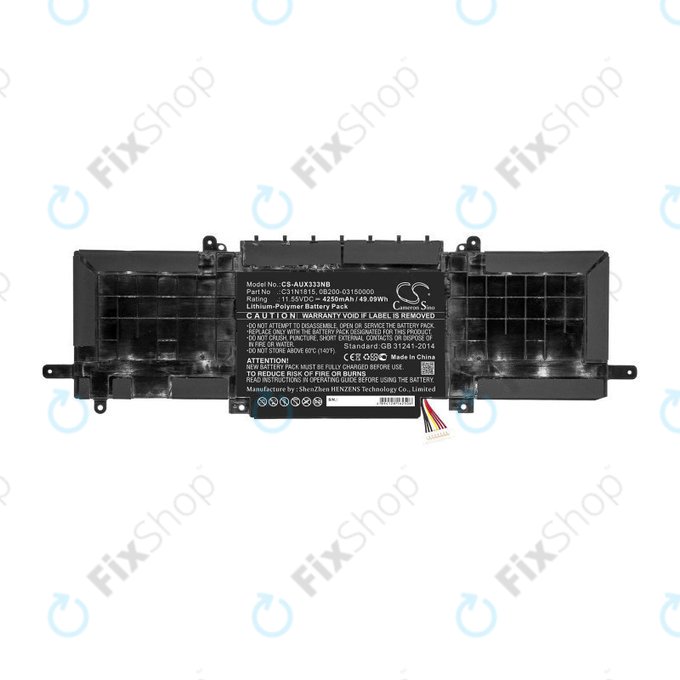 Batteria per Asus Zenbook UX333FN, Zenbook UX333FA, C31N1815, Li-Pol, 4250mAh, 11.55V, HQ