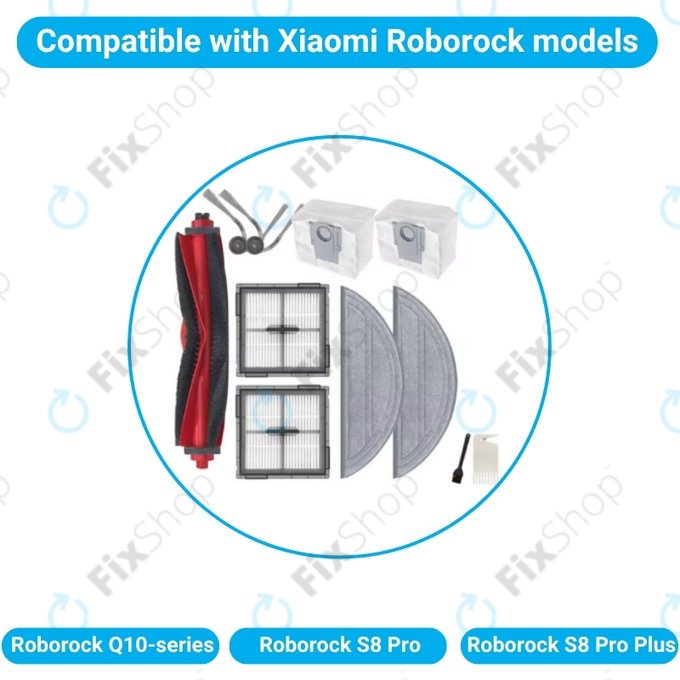 Set completo per Xiaomi Roborock serie Q10, S8 Pro, S8 Pro Plus