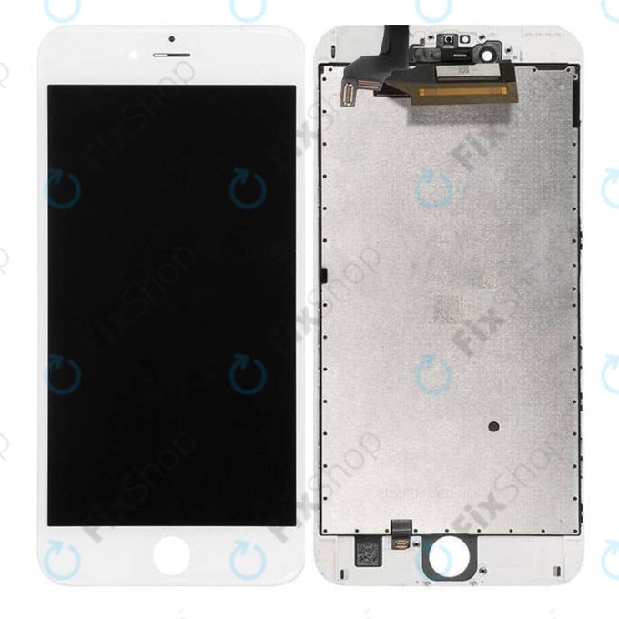 Schermo per iPhone 6S Plus, White, Vetro touch con cornice