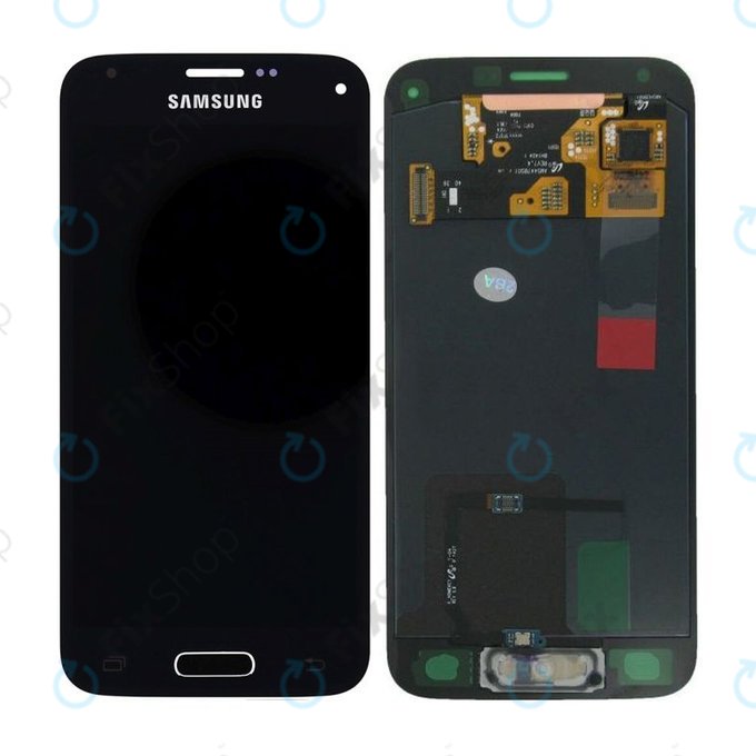 Schermo per Samsung S5 Mini G800F, Charcoal Black, Vetro touch senza cornice, GH97-16147A, Genuine Service Pack