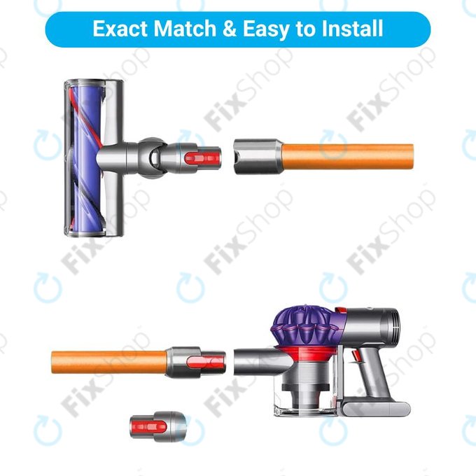 Tubo di aspirazione Orange per Dyson seriess V, Outsize