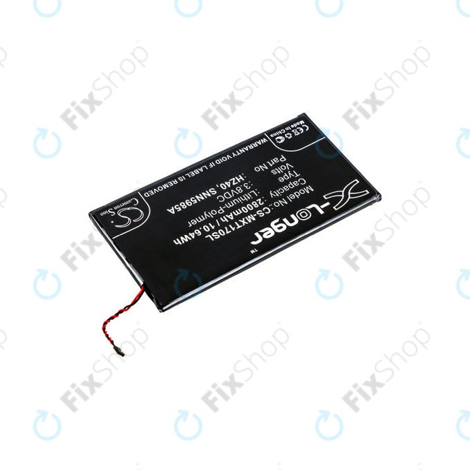 Batteria per Motorola Moto Z2 Play XT1710-09, 2800mAh, Li-Pol, 3.8 V, HZ40, HQ