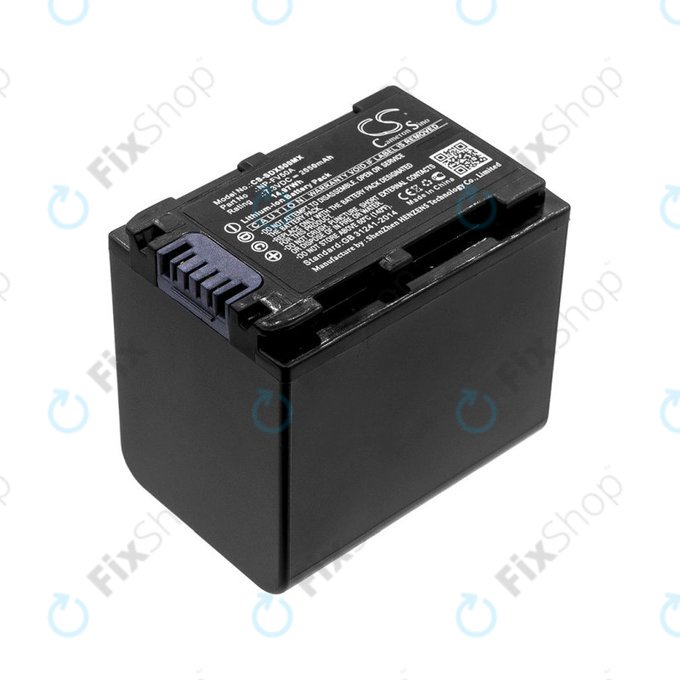Batteria per Sony Fdr-Ax33, Sony Fdr-Ax40, Sony Fdr-Ax45, Sony Fdr-Ax, NP-FV50A, Li-Ion, 2050mAh, 7.3V, HQ