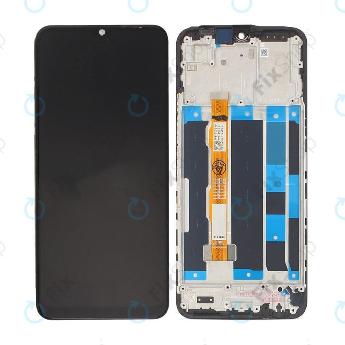Schermo per Vivo Y35 5G V2230A, Black, Vetro touch con cornice