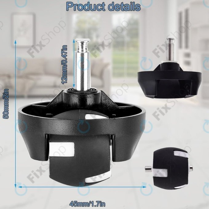 Ruota anteriore per Eufy Robovac serie, Black