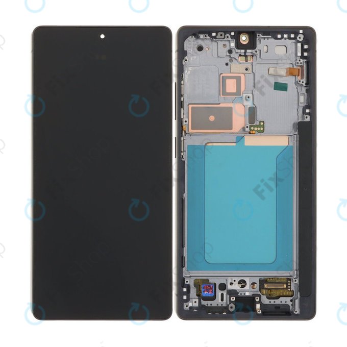 Schermo OLED per Samsung S25 Ultra, Titanium Black, Vetro touch con cornice