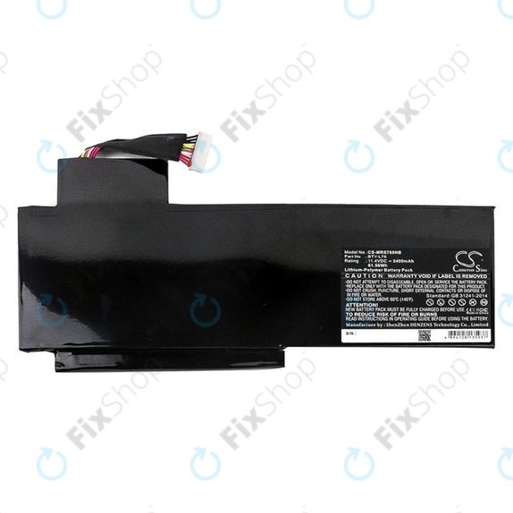 Batteria per MSI GS70, GS72, WS72, BTY-L76, Li-Pol, 5400mAh, 11.4V, HQ