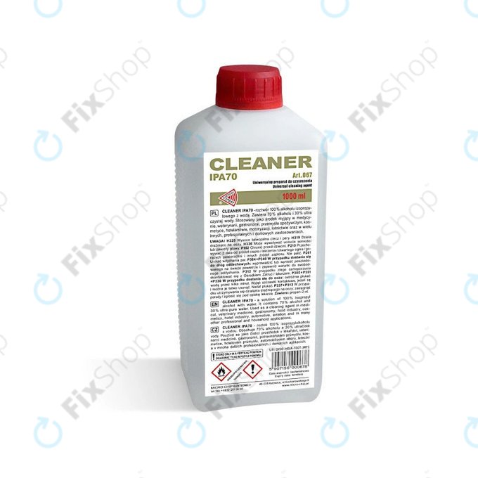 Alcool isopropilico 70%, 1000 ml, Cleanser IPA