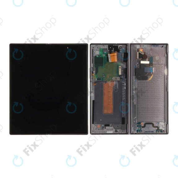 Schermo per Samsung Z Fold 6 F956B, Silver Shadow, Vetro touch con cornice, GH82-35042A, Genuine Service Pack
