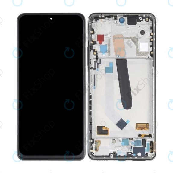 Schermo OLED per Xiaomi Mi 11i, Cosmic Black, Vetro touch con cornice
