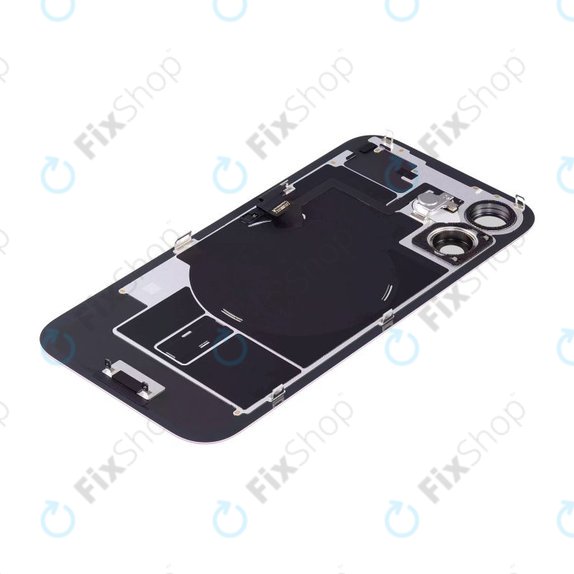 Vetro scocca posteriore per iPhone 16 Plus, Pink, con lente fotocamera, piastra metallica e magnete MagSafe