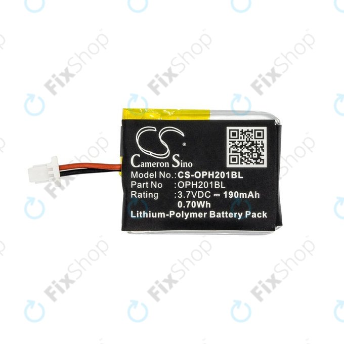 Batteria per Opticon OPN-2000, OPH201BL, Li-Pol, 190mAh, 3.7V, HQ