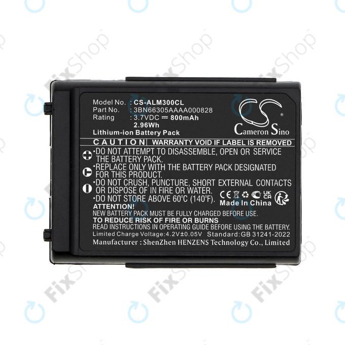 Batteria per Alcatel Mobile 300, 400 Dect, Mobile Reflexes 300, 400, 3BN66305AAAA000828, Li-Ion, 800mAh, 3.7V, HQ