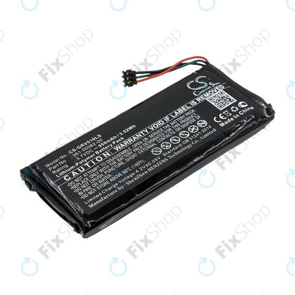 Batteria per Garmin Varia TL, RTL510, Varia RTL501, 361-00082-00, Li-Pol, 950mAh, 3.7V, HQ