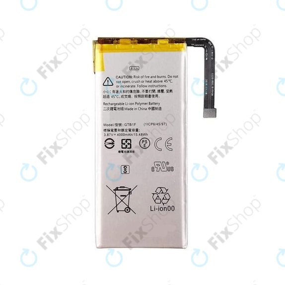 Batteria per Google Pixel 5, GTB1F, 4000mAh