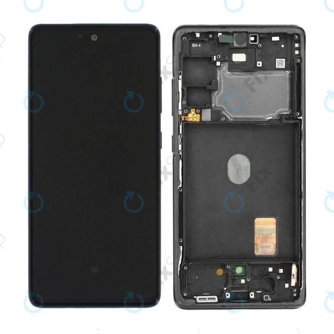Schermo per Samsung S20 FE G780F, Cloud Navy, Vetro touch con cornice, GH82-24220A, GH82-24219A, GH82-31329A, GH82-31321A, Genuine Service Pack