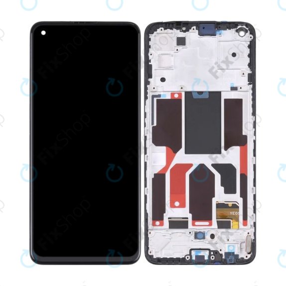 Schermo OLED per OnePlus Nord CE 2 5G IV2201, Vetro touch con cornice