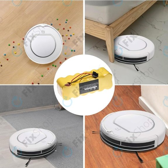 Batteria per Ecovacs Deebot CR120, KK-8, X500, LP43SC2000P, Ni-MH, 3000mAh, 14.4V