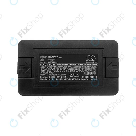 Batteria per Rowenta Explorer-seriess, Smart Force Essential-seriess, Tefal Explorer-seriess, RS-RT900866, Li-Ion, 2600mAh, 14.4V, HQ