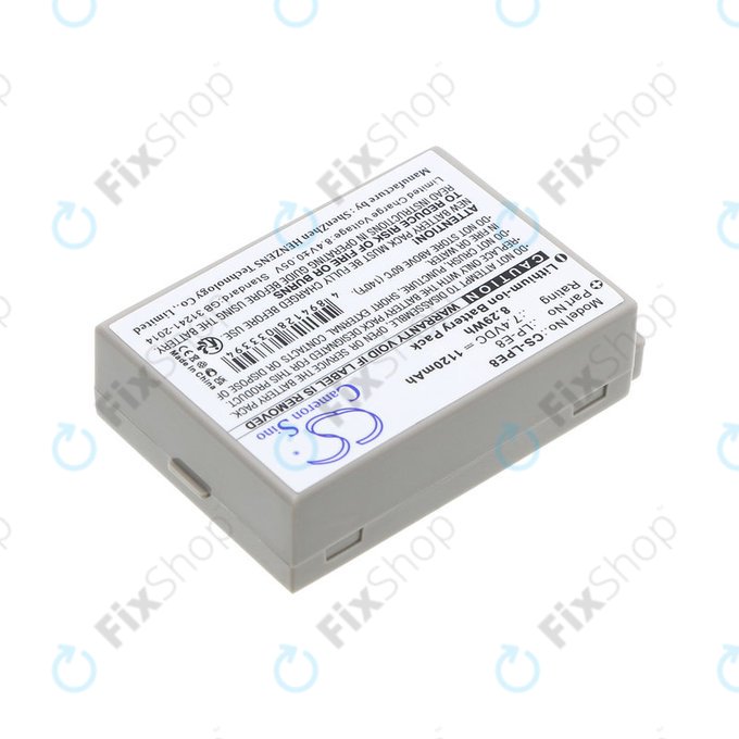 Batteria per Canon EOS 550D, 600D, LP-E8, Li-ion, 1120mAh, 7.4V, HQ