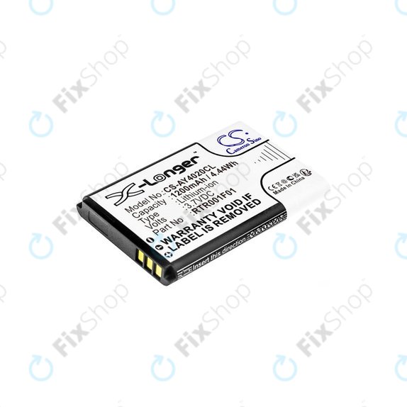 Batteria per Alcatel 8232, RTR001F01, Li-Ion, 1200mAh, 3.7V, HQ